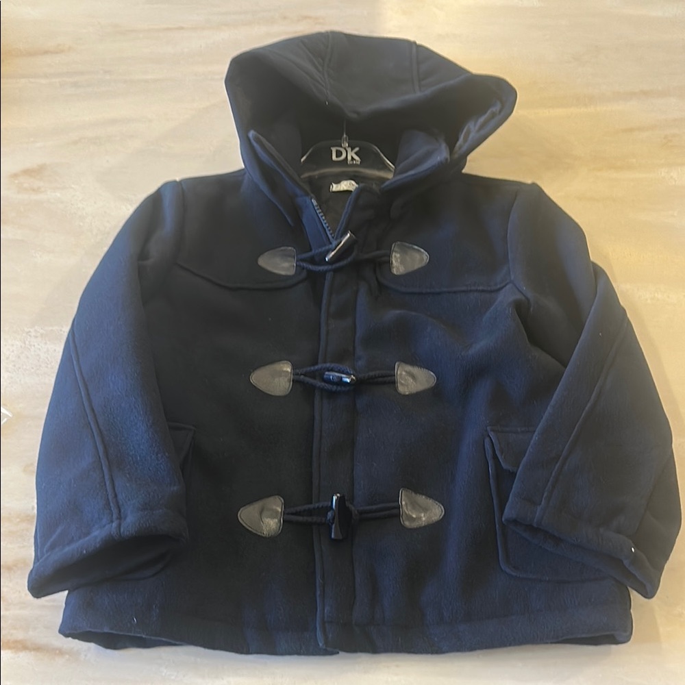 Dr.Kid brand new, never worn Navy Hooded Toggle Coat
